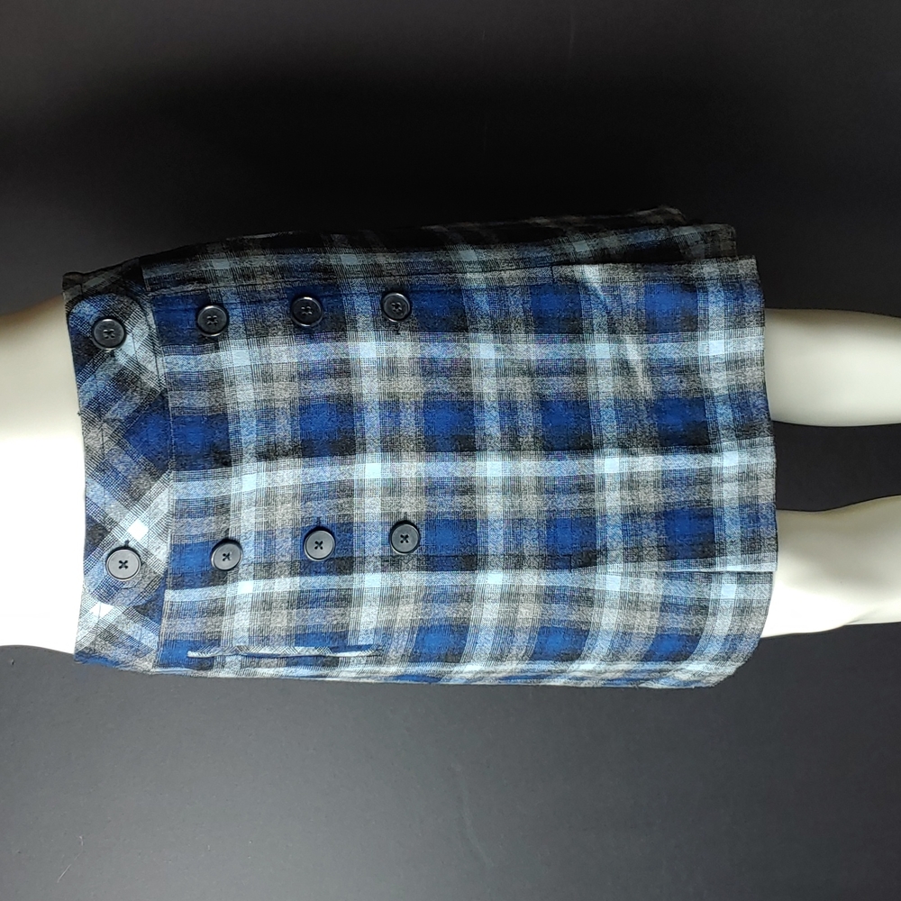 Ann Taylor LOFT Size 8 Plaid Wool Rayon Side Zip Tartan Above Knee Skirt